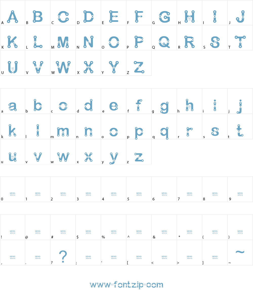 Sweet and Candy Font Character